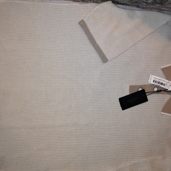 Rag & Bone Light Tan Knit Polo - Picture 2 of 3